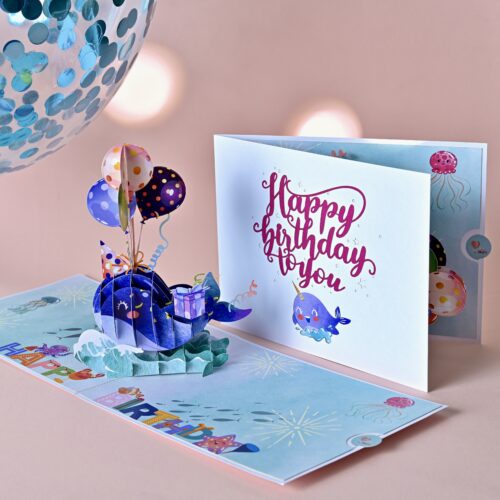 Happy Birthday Balloon Pop-up Card